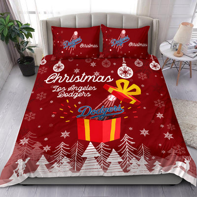 Merry Christmas Gift Los Angeles Dodgers Bedding Sets Pro Shop