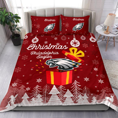 Merry Christmas Gift Philadelphia Eagles Bedding Sets Pro Shop