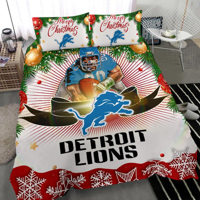 Cool Gift Store Xmas Detroit Lions Bedding Sets