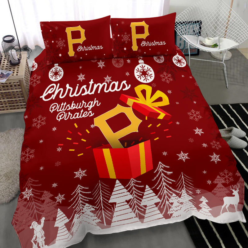 Merry Christmas Gift Pittsburgh Pirates Bedding Sets Pro Shop