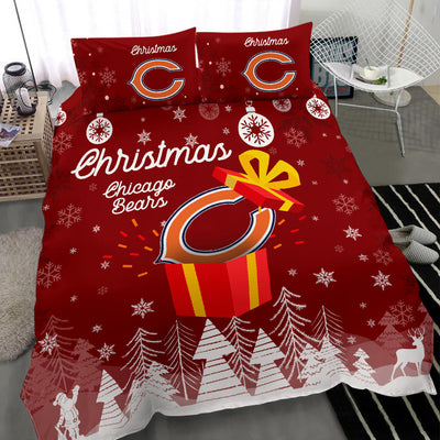 Merry Christmas Gift Chicago Bears Bedding Sets Pro Shop