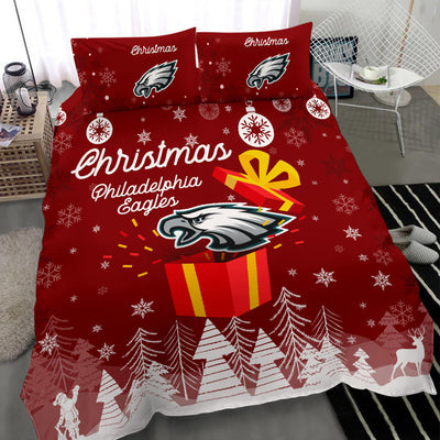 Merry Christmas Gift Philadelphia Eagles Bedding Sets Pro Shop