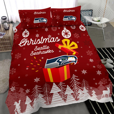 Merry Christmas Gift Seattle Seahawks Bedding Sets Pro Shop