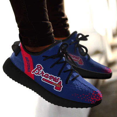 Line Logo Atlanta Braves Sneakers As Special Shoes