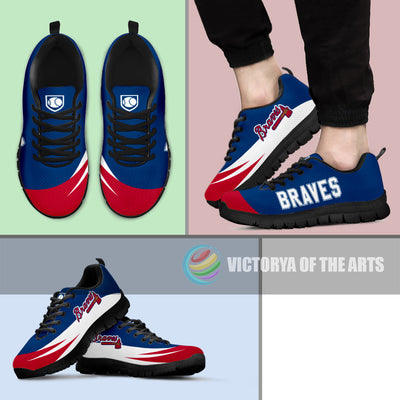 Awesome Gift Logo Atlanta Braves Sneakers