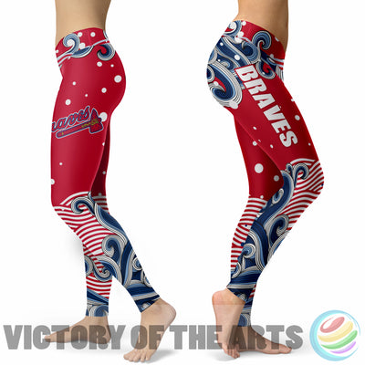 Great Summer With Wave Atlanta Braves Leggings