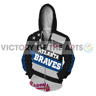 Proud Of American Stars Atlanta Braves Hoodie