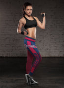 Fashion Gorgeous Fitting Fabulous Atlanta Braves Leggings