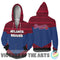 Simple Color Floral Atlanta Braves Hoodie