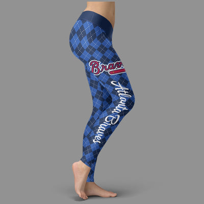 Cosy Seamless Border Wonderful Atlanta Braves Leggings