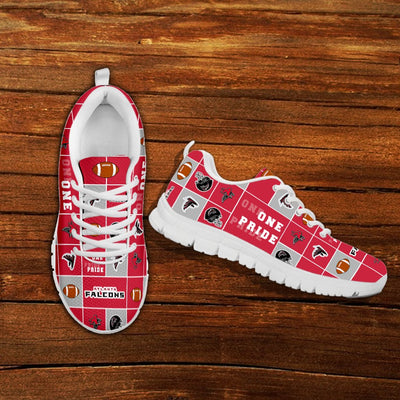 Colorful Pride Flag Atlanta Falcons Sneakers