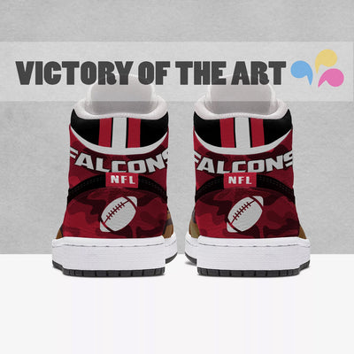 Simple Camo Logo Atlanta Falcons Jordan Sneakers