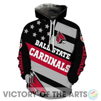 Proud Of American Stars Ball State Cardinals Hoodie