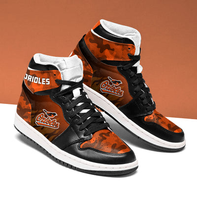 Simple Camo Logo Baltimore Orioles Jordan Sneakers