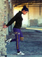 Through Great Logo Spread Body Striped Circle Baltimore Ravens Leggings