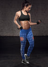 Cosy Seamless Border Wonderful Chicago Cubs Leggings