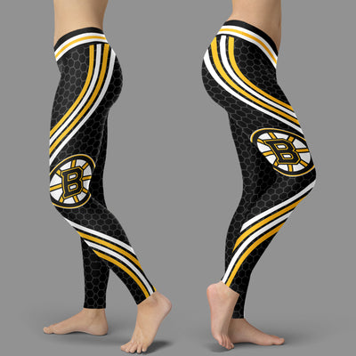 Black Venom Boston Bruins Leggings