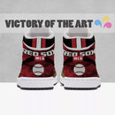 Simple Camo Logo Boston Red Sox Jordan Sneakers