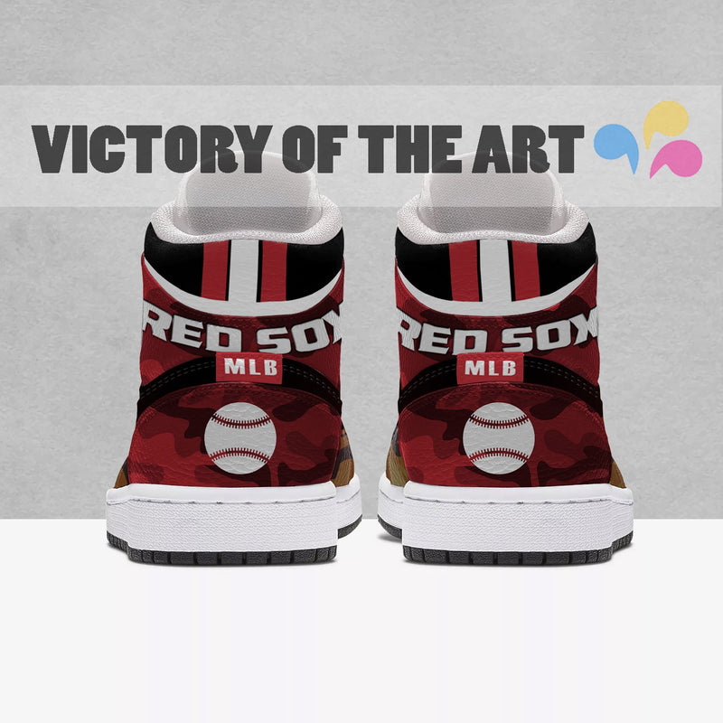 Simple Camo Logo Boston Red Sox Jordan Sneakers