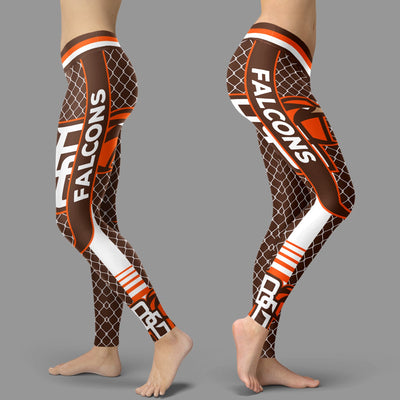 Single Small Line Circle Stylish Fashion Bowling Green Falcons  Leggings