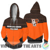Simple Color Floral Bowling Green Falcons Hoodie