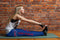 Through Great Logo Spread Body Striped Circle Buffalo Bills Leggings