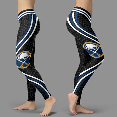 Black Venom Buffalo Sabres Leggings