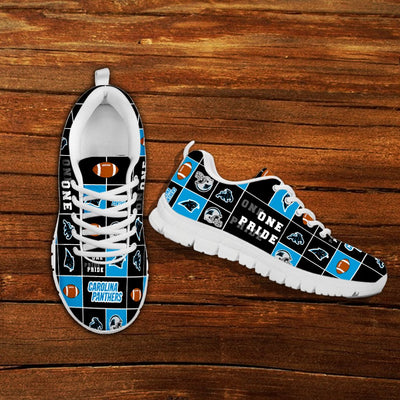 Colorful Pride Flag Carolina Panthers Sneakers