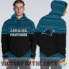 Simple Color Floral Carolina Panthers Hoodie