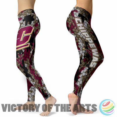 Inspired Hex Camo Central Michigan Chippewas Leggings Shop