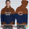 Simple Color Floral Chicago Bears Hoodie
