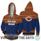 Simple Color Floral Chicago Bears Hoodie