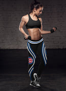 Black Venom Chicago Cubs Leggings