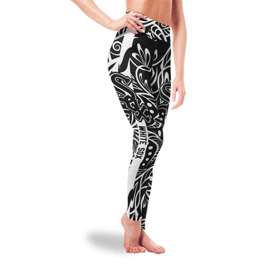 Curly Line Charming Daily Fashion Chicago White Sox Leggings