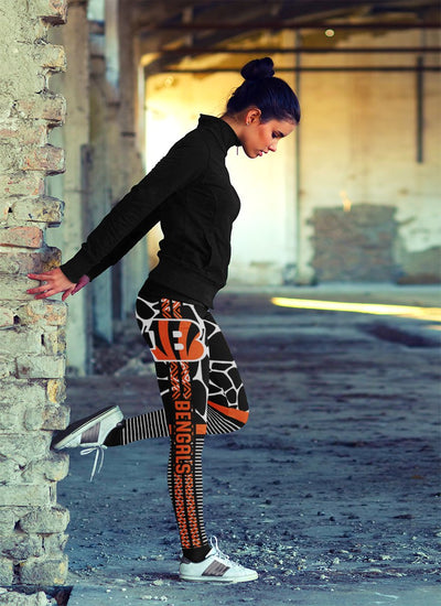 Cool Air Lighten Attractive Kind Cincinnati Bengals Leggings