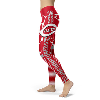 Cool Air Lighten Attractive Kind Cincinnati Reds Leggings