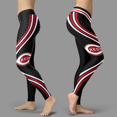 Black Venom Cincinnati Reds Leggings