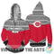 Simple Color Floral Cincinnati Reds Hoodie