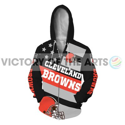 Proud Of American Stars Cleveland Browns Hoodie