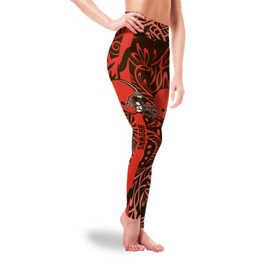 Curly Line Charming Daily Fashion Cleveland Browns Leggings