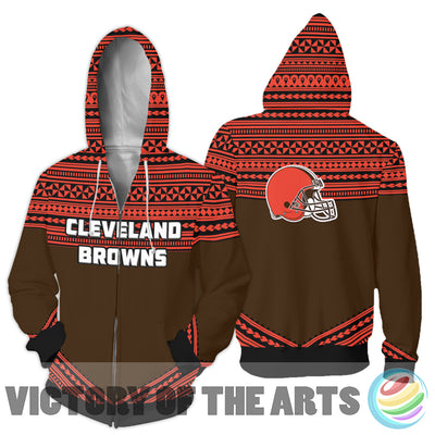 Simple Color Floral Cleveland Browns Hoodie