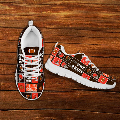 Colorful Pride Flag Cleveland Browns Sneakers