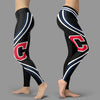 Black Venom Cleveland Indians Leggings