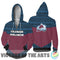 Simple Color Floral Colorado Avalanche Hoodie