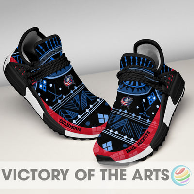 Amazing Pattern Human Race Columbus Blue Jackets Shoes For Fans