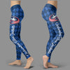 Cosy Seamless Border Wonderful Columbus Blue Jackets Leggings