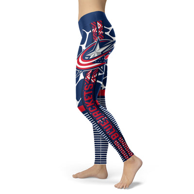 Cool Air Lighten Attractive Kind Columbus Blue Jackets Leggings