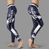 Single Small Line Circle Stylish Fashion Connecticut Huskies Leggings