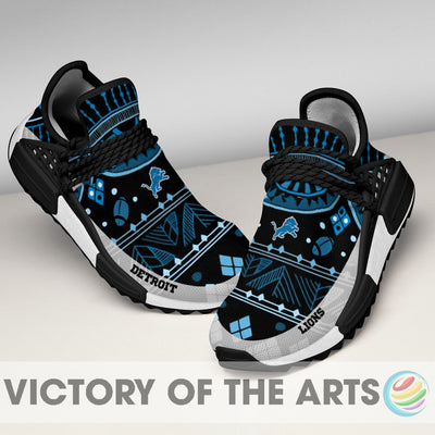 Amazing Pattern Human Race Detroit Lions Shoes For Fans