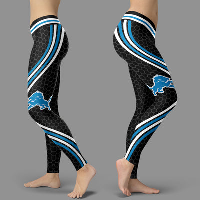 Black Venom Detroit Lions Leggings